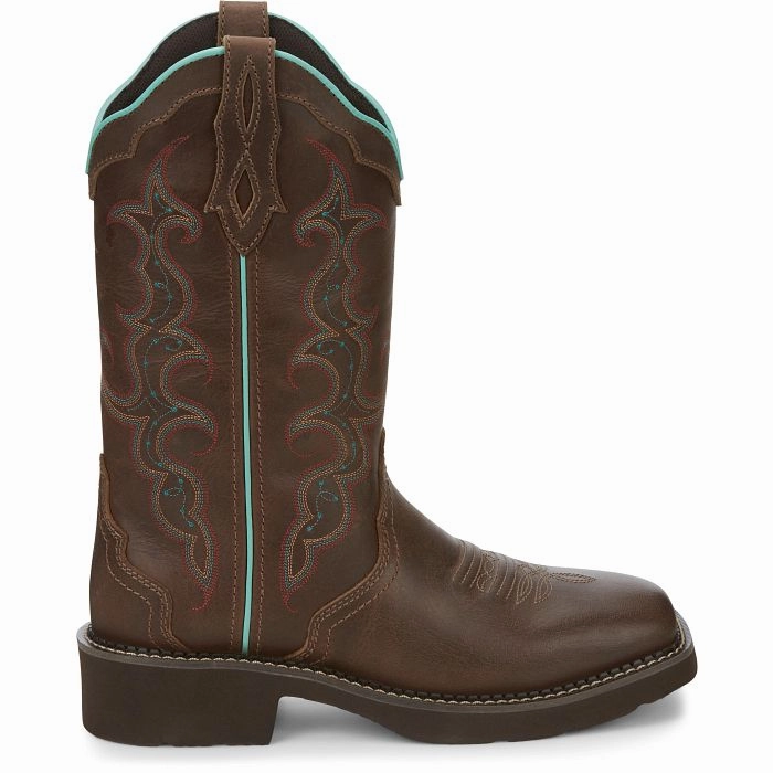 Office Smart Justin Gypsy Ladies Square Toe Western Boots Style GY2900