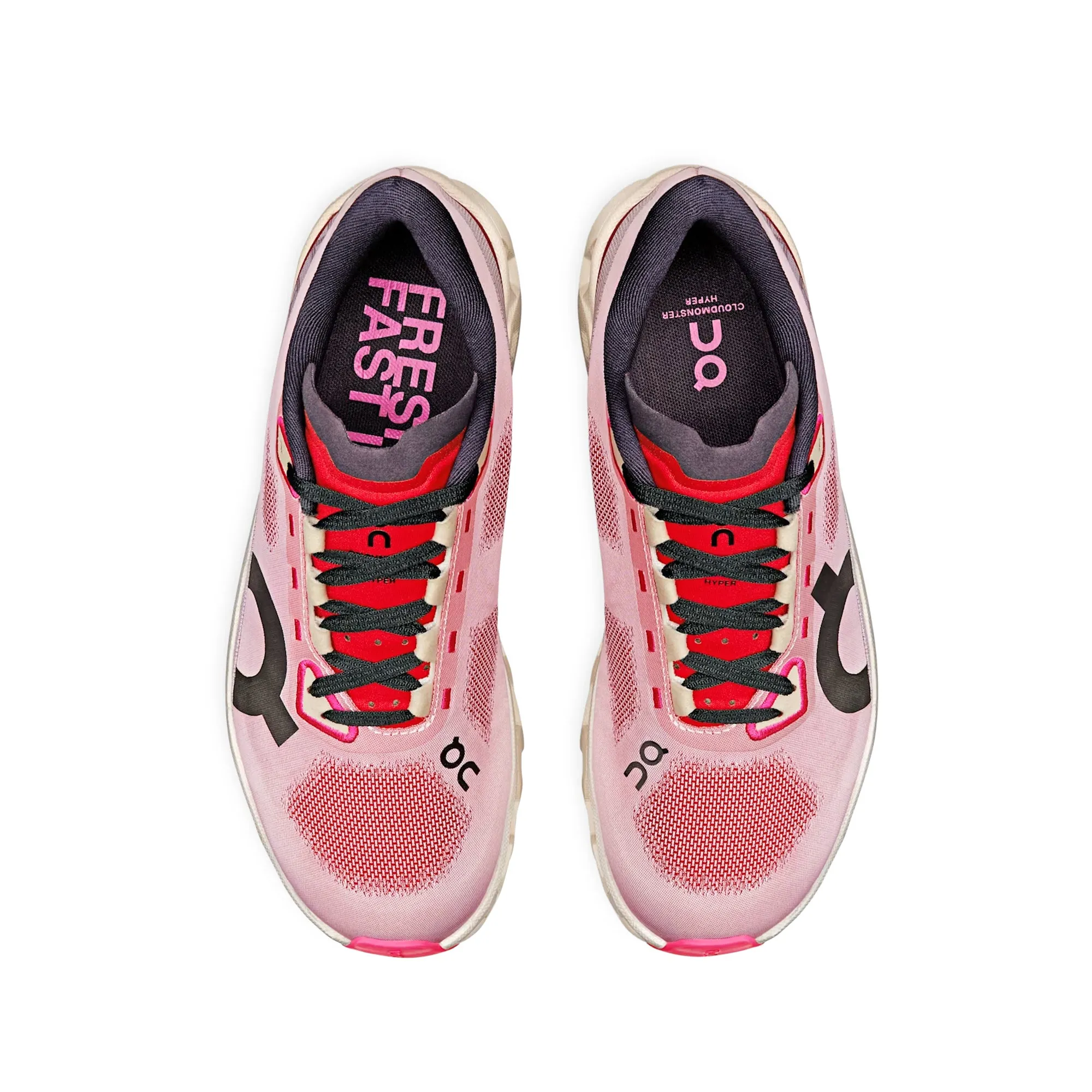 On Running Womens Cloudmonster Hyper Shoes track - meet running shoes Padded Heel