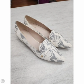 Christmas Party Heels Breathable Material Shoes Heels Block By Cole-haan In Snakeskin Print, Size: 8.5