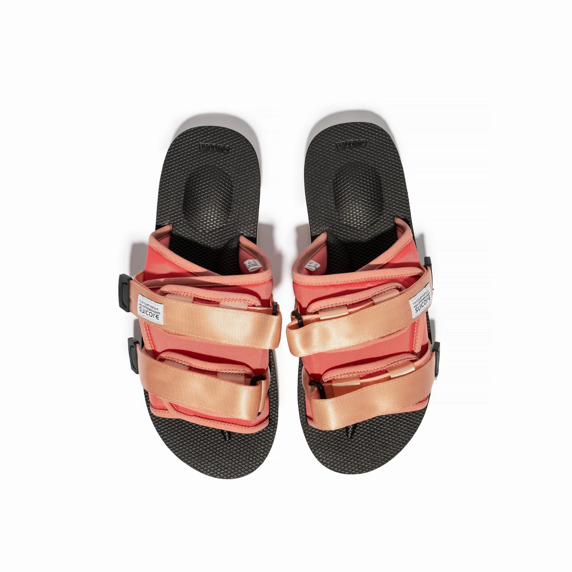 Breathable Outdoor Wear Sunday Vibe Suicoke MOTO-Cab Sandals Salmon/Black