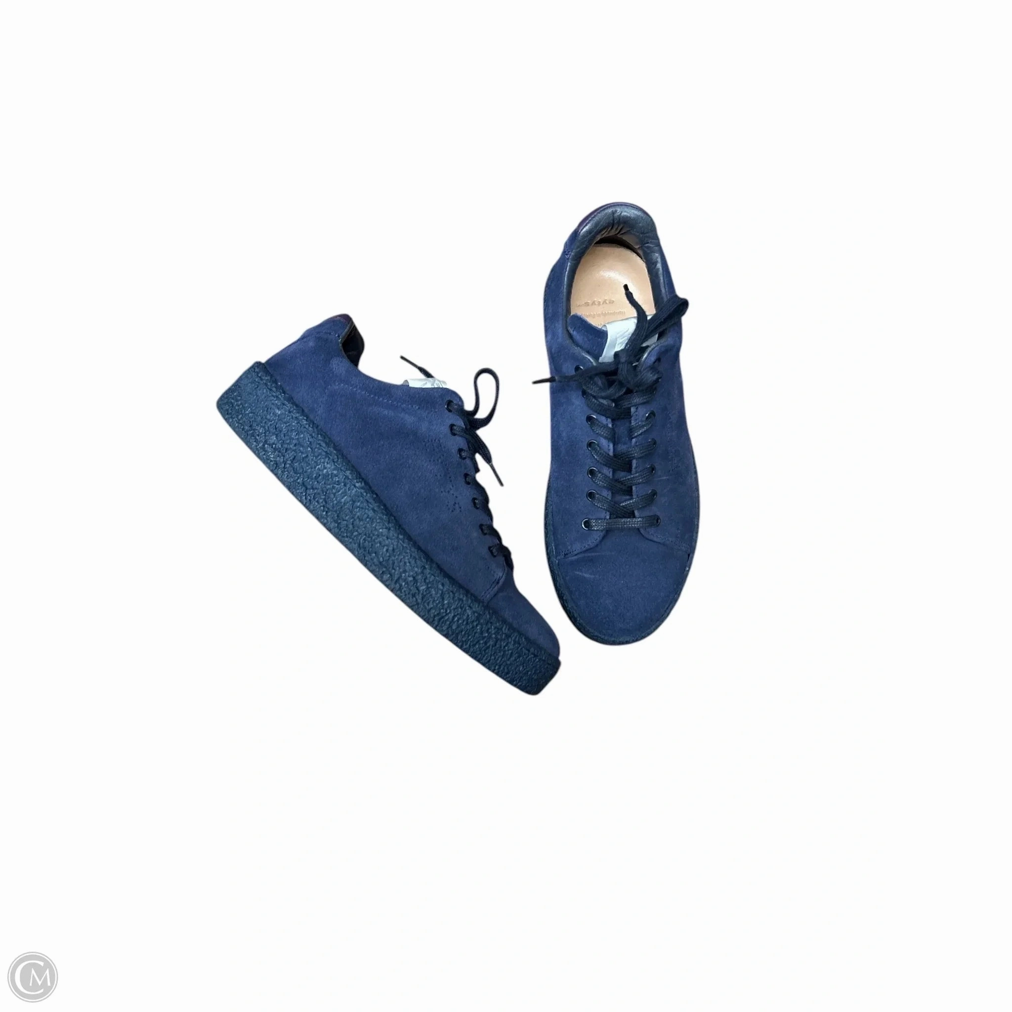 Shoes Sneakers By Clothes Mentor In Navy Sculpted materials