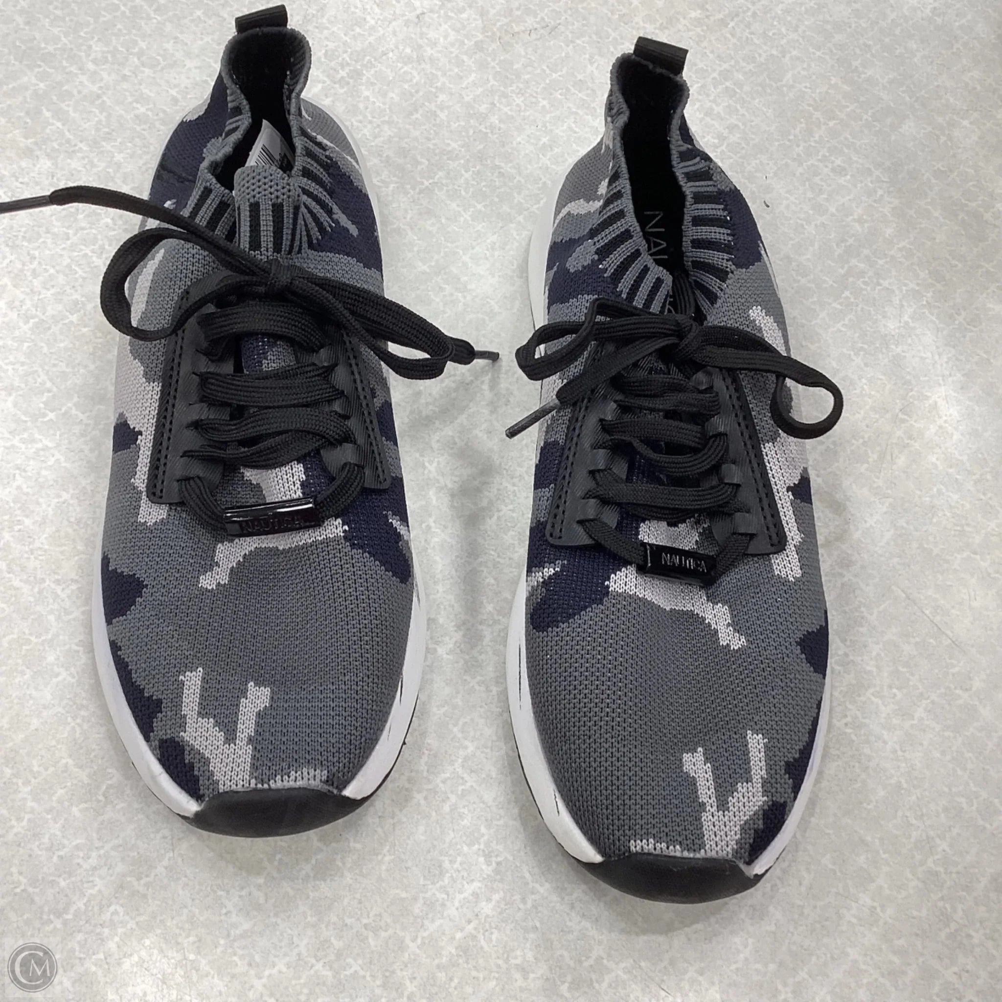 Mesh Fabric Wear comfort Shoes Sneakers By Nautica In Grey, Size: 7.5