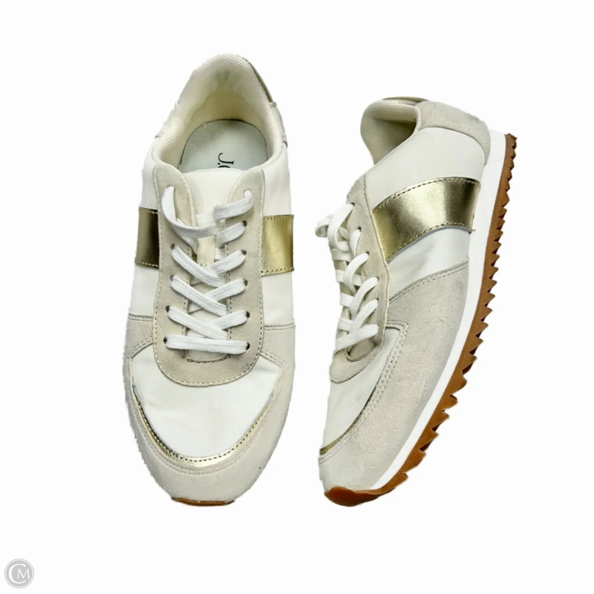 ShockAbsorbingSole Breathable Tongue Construction Shoes Sneakers By J. Crew In Cream, Size: 5