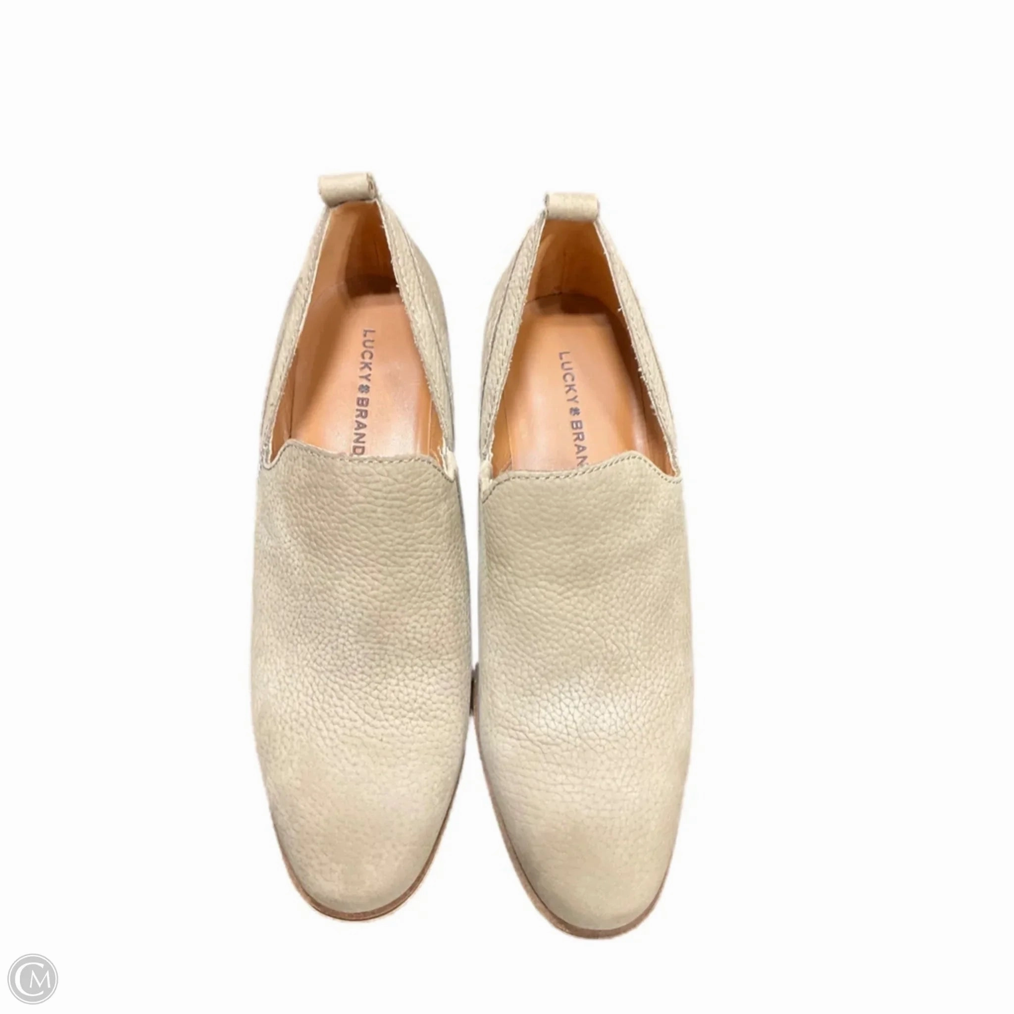 Shoes Heels Block By Lucky Brand In Tan, Size: 7 Strappy Sandals