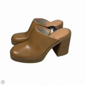 Clear Heels Chic Shoes Shoes Heels Block By Universal Thread In Brown, Size: 6.5
