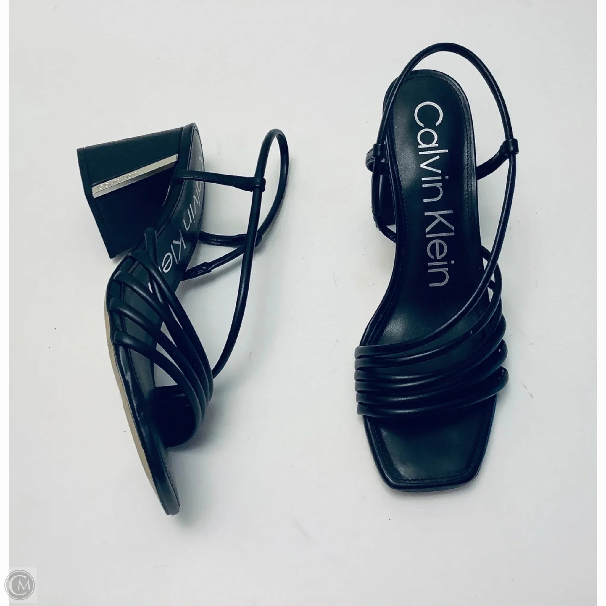 Shoes Heels Block By Calvin Klein In Black, Size: 11 Classic Style Smart Sandals