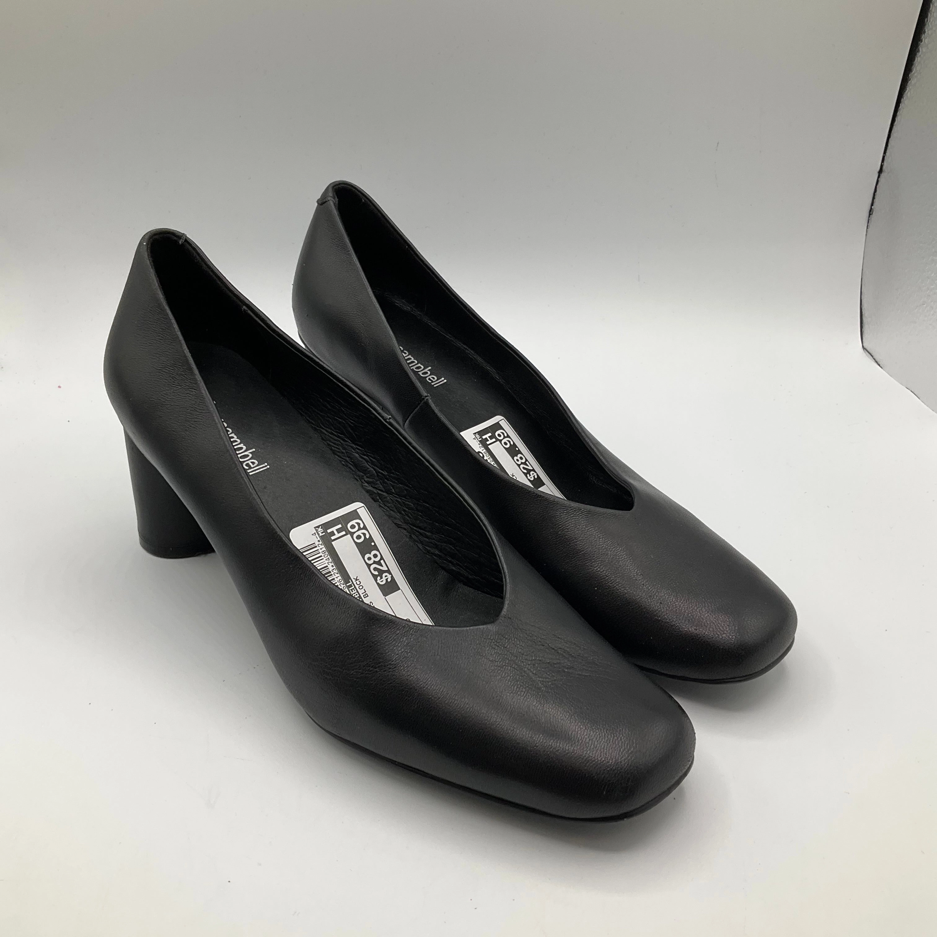 Shoes Heels Block By Jeffery Campbell In Black, Size: 9 Soft Interior Tassel Accent