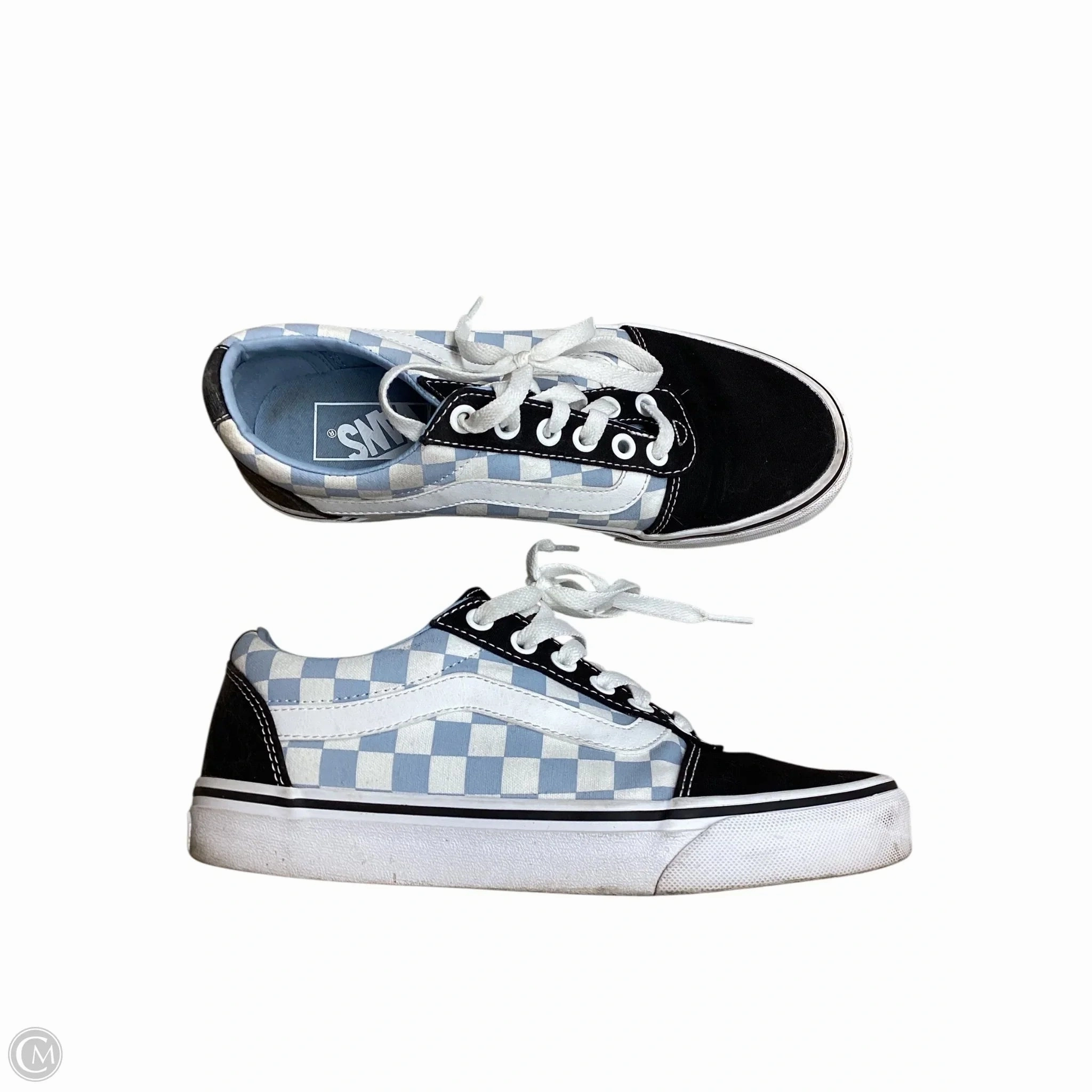 Clean Shape Hybrid Use Shoes Sneakers By Vans In Checkered Pattern, Size: 7