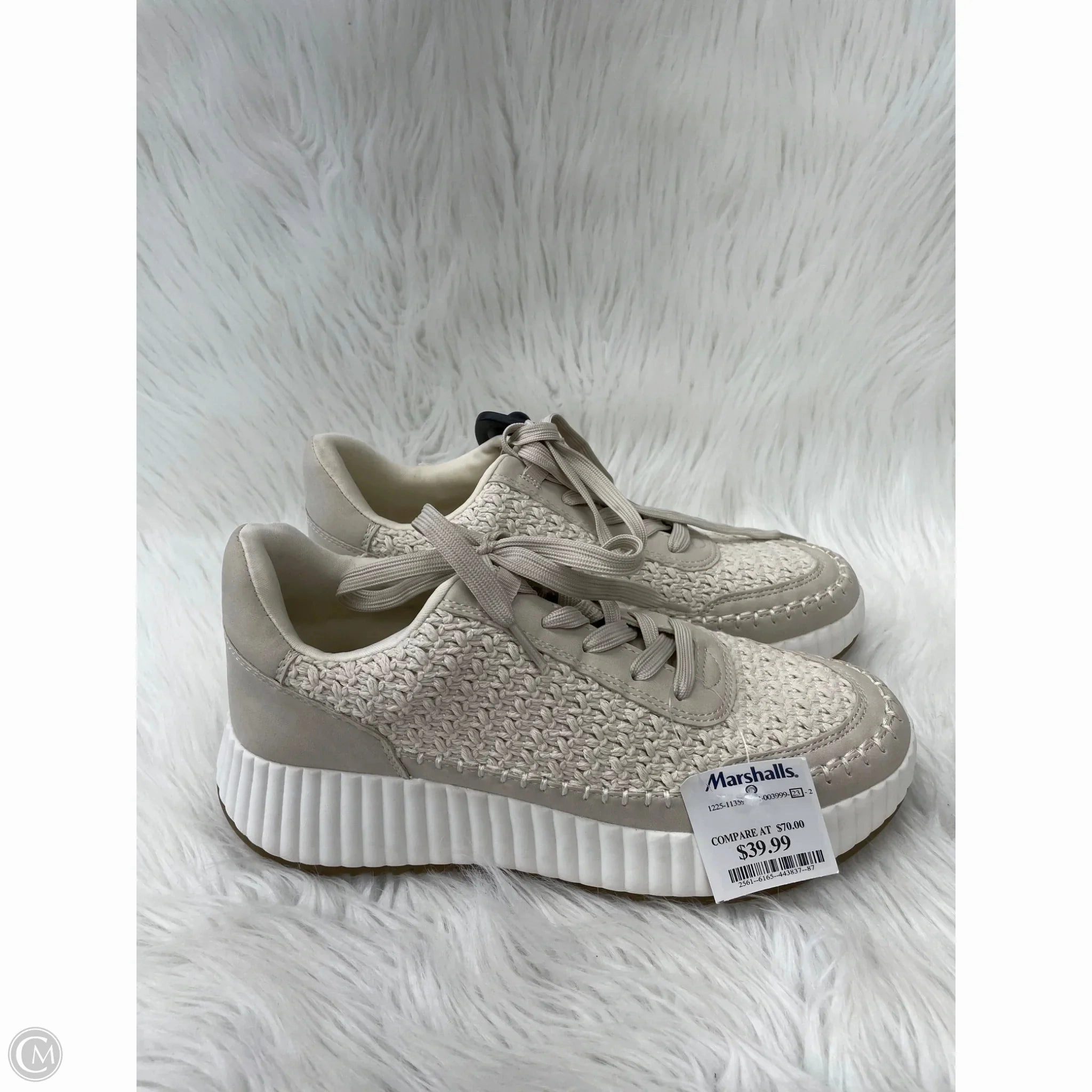 PU midsole Shoes Sneakers By Dolce Vita In Cream & Tan, Size: 9.5