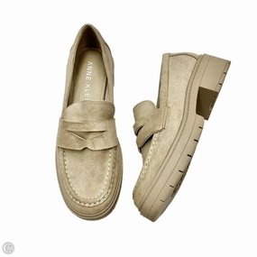 Fashionable Sandals Shoes Heels Block By Anne Klein In Beige, Size: 5.5