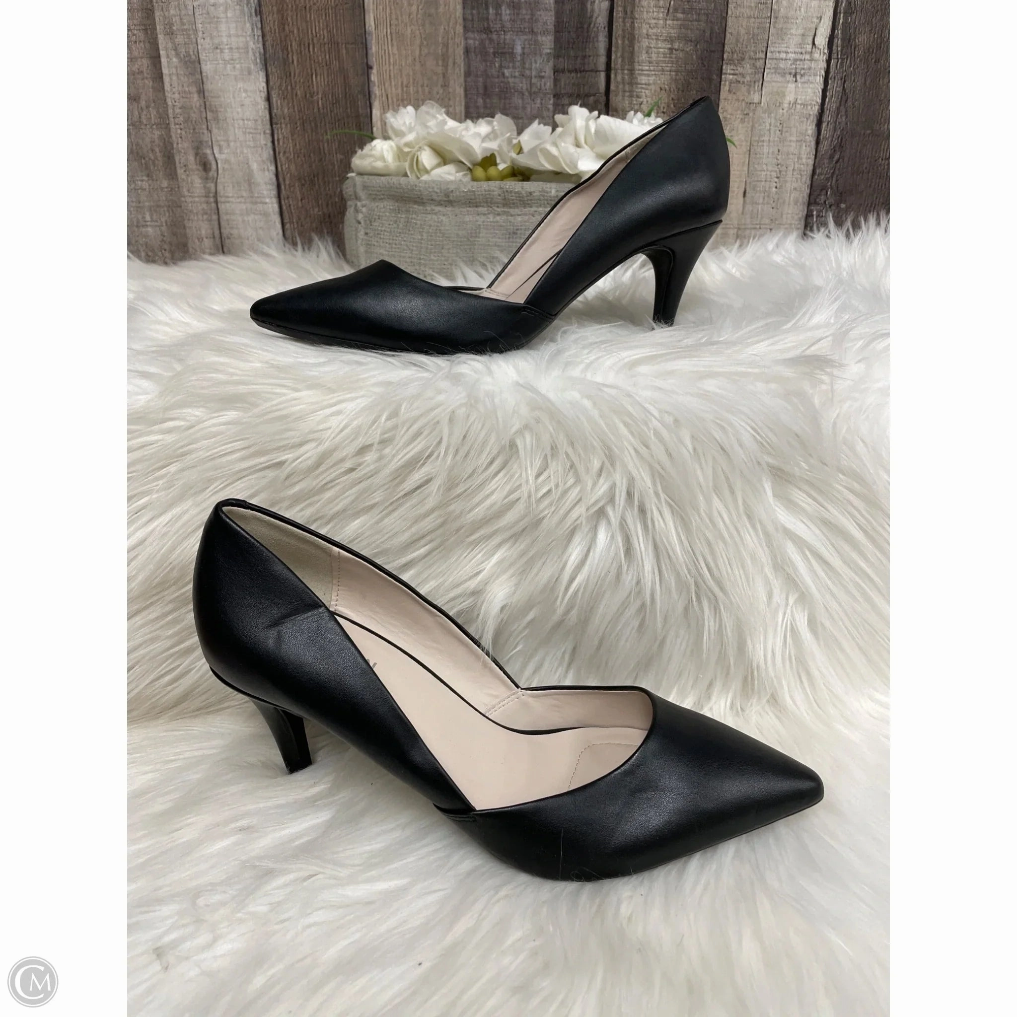 Cushioned heel Padded Shoes Heels Stiletto By Kenneth Cole Reaction In Black, Size: 9