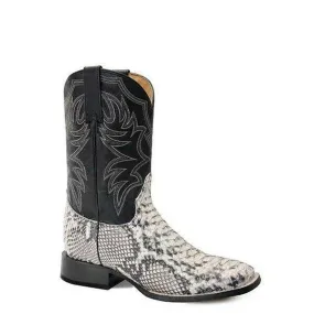 Quilt Soft Roper Mens Exotic Square Toe Python Boots Style 09-020-6510-8172