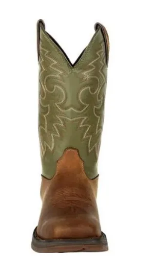 DURANGO MENS REBEL COFFEE & CACTUS PULL-ON WESTERN BOOT STYLE DB5416 Comfort Lining Weekend Camping Comfortable Touch