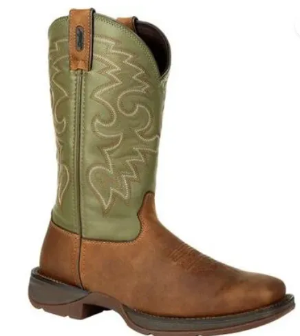 DURANGO MENS REBEL COFFEE & CACTUS PULL-ON WESTERN BOOT STYLE DB5416 Fresh Style