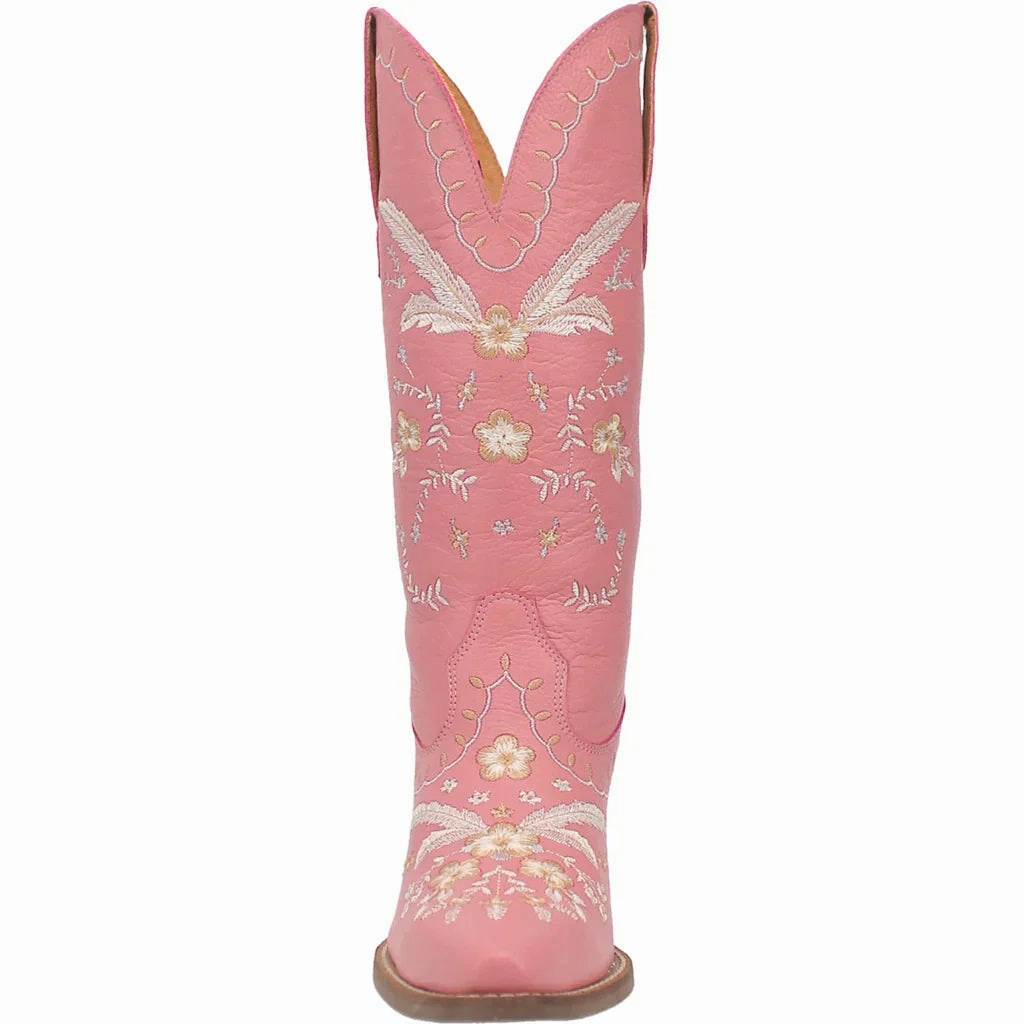 DINGO FULL BLOOM LEATHER BOOT STYLE DI939PK Quick Wear Quick Pull