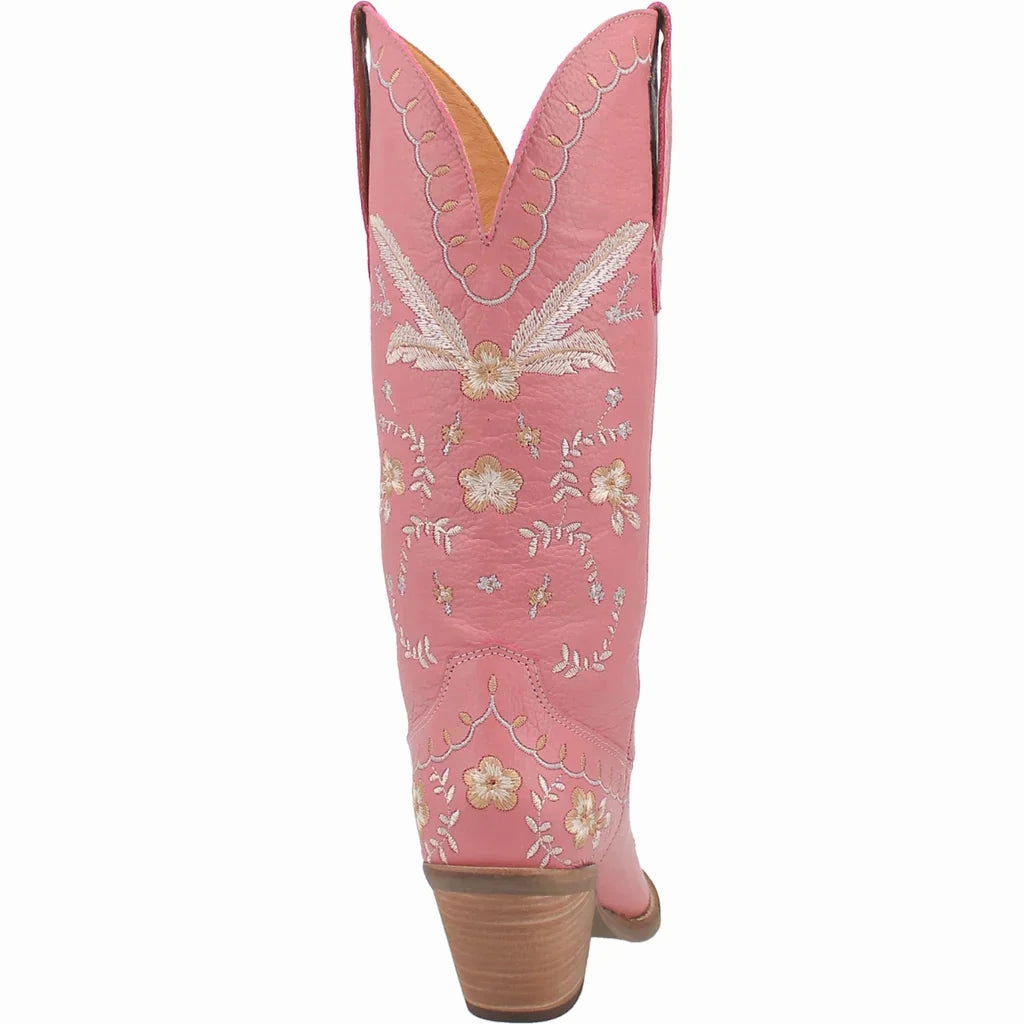 DINGO FULL BLOOM LEATHER BOOT STYLE DI939PK Comfort Wrap Daily Wear