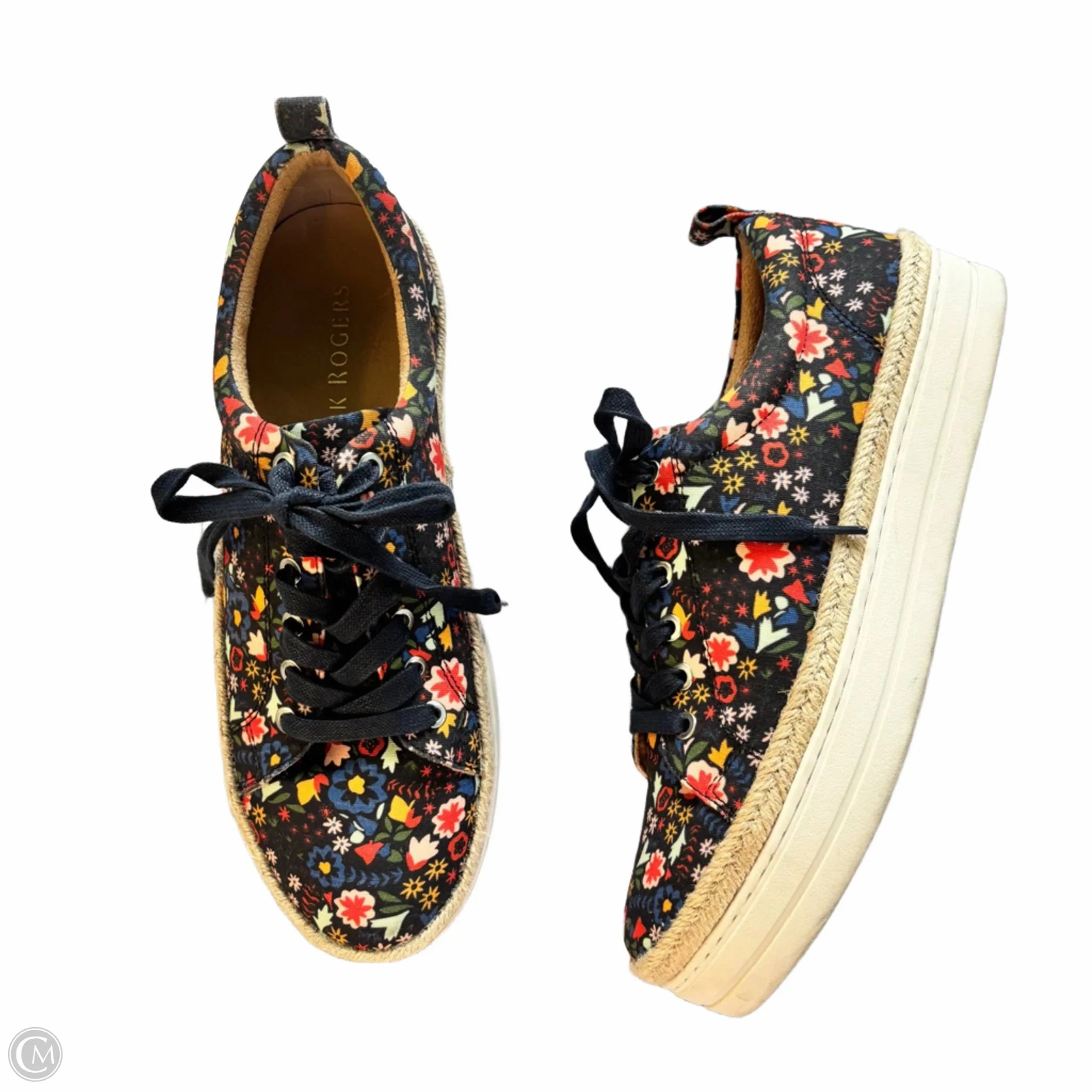 Shoes Sneakers By Jack Rogers In Floral Print, Size: 9 Ventilated Panels