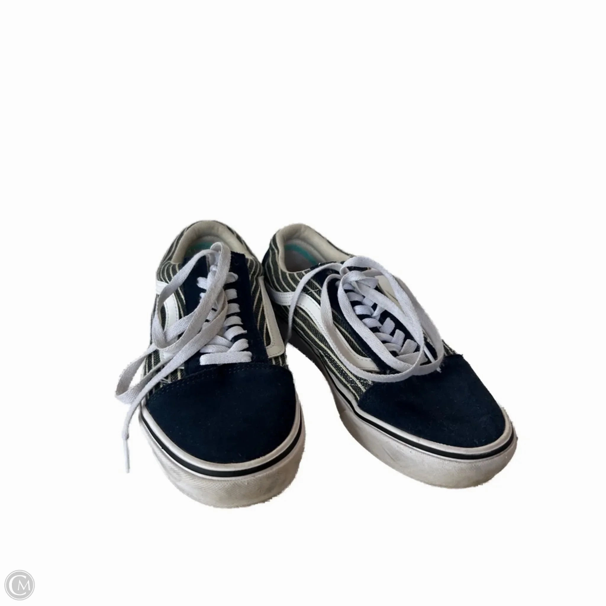 Shoes Sneakers By Vans In Blue & Cream, Size: 8 Tough Rubber