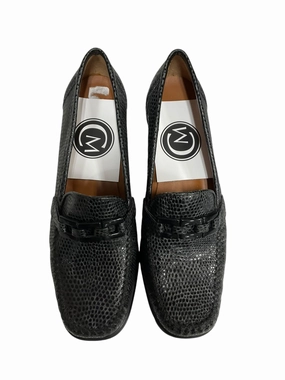 Comfortable Heels Stable Structure Shoes Heels Block By Stuart Weitzman In Snakeskin Print, Size: 8