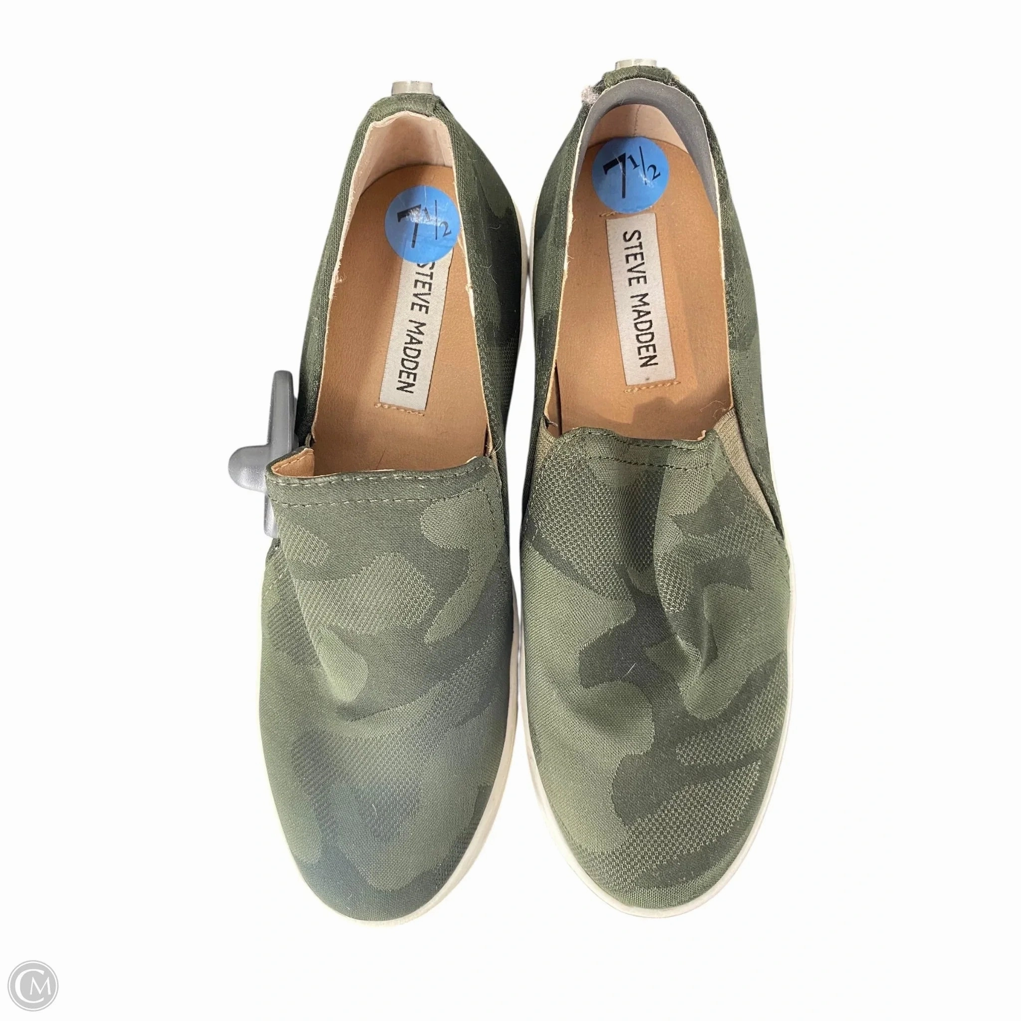 Shoes Heels Block By Steve Madden In Camouflage Print, Size: 7.5 Customizable Fit Comfortable Design