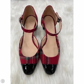Shoes Heels Block By J. Crew In Red, Size: 9 Chunky Wedge Heels