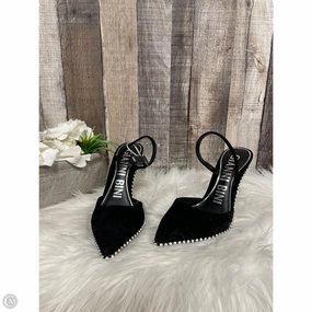 Supportive Minimal Heels Shoes Heels Stiletto By Giani Bernini In Black & Silver, Size: 7