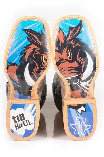 Sharp Look TIN HAUL MENS NOT BOARING WITH ROUGH N' TOUGH SOLE Boots Style 14-020-0007-0202