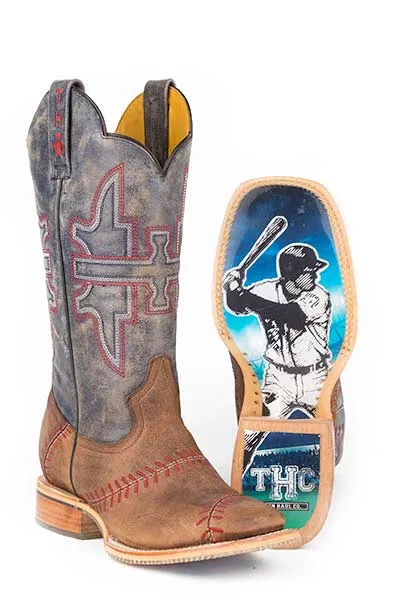 TIN HAUL MENS SLUGGER WITH FIELD OF DREAMS SOLE Boots Style 14-020-0007-0282 synthetic leather