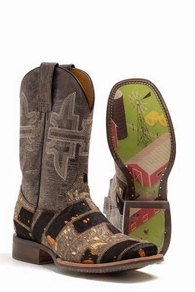 Fashion Forward Tin Haul Furrilicious Farm and Ranch Sole Woman Boots Style 14-021-0007-1446