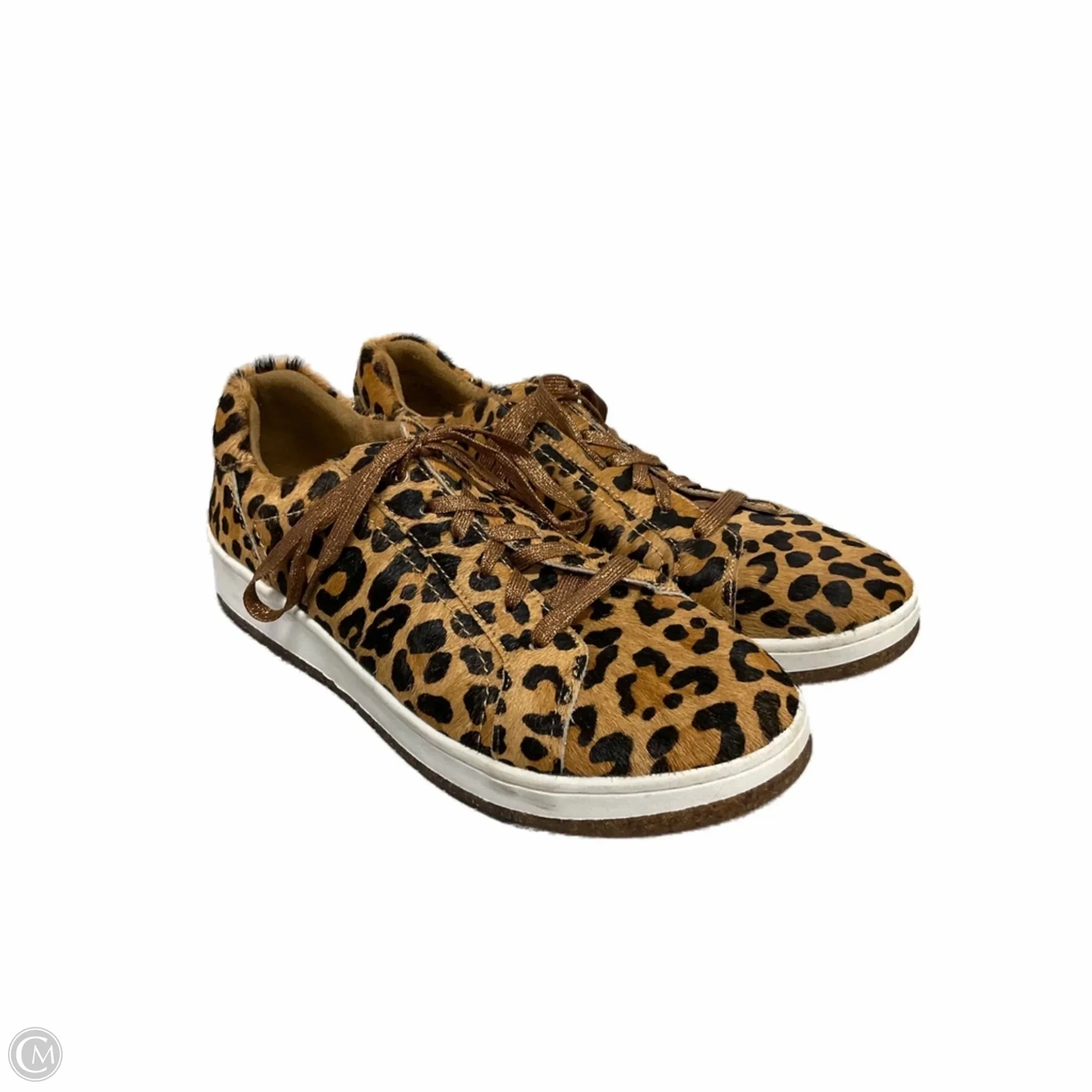 Blown Rubber Outsole Shoes Sneakers By Aetrex In Animal Print, Size: 9