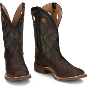 Tony Lama Mens Black Wide Square Toe Western Boots Style EP6096 subtle style Durable Grip