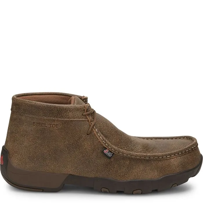 Justin Mens Cappie Steel Toe Work Boots Style 237 Flexible Frame Functional Minimalist
