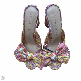 Shoes Heels Block By Gianni Bini In Multi-colored, Size: 8.5 Luxury boots Strappy Design