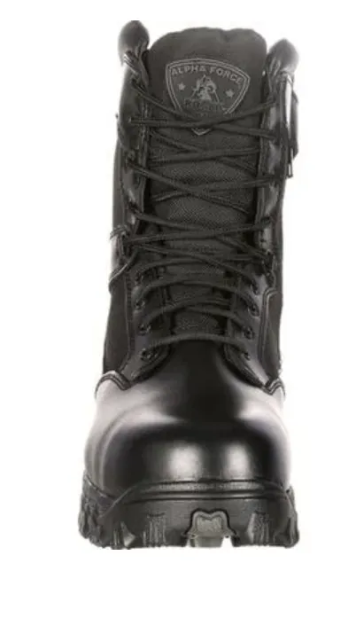 Protective Finish Snowy Path Functional ROCKY MENS ALPHAFORCE ZIPPER WATERPROOF DUTY BOOT STYLE FQ0002173
