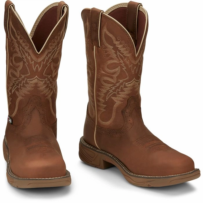 Rugged Built Morning Walk Justin Ladies Rush Stampede Work Boots Style SE4353