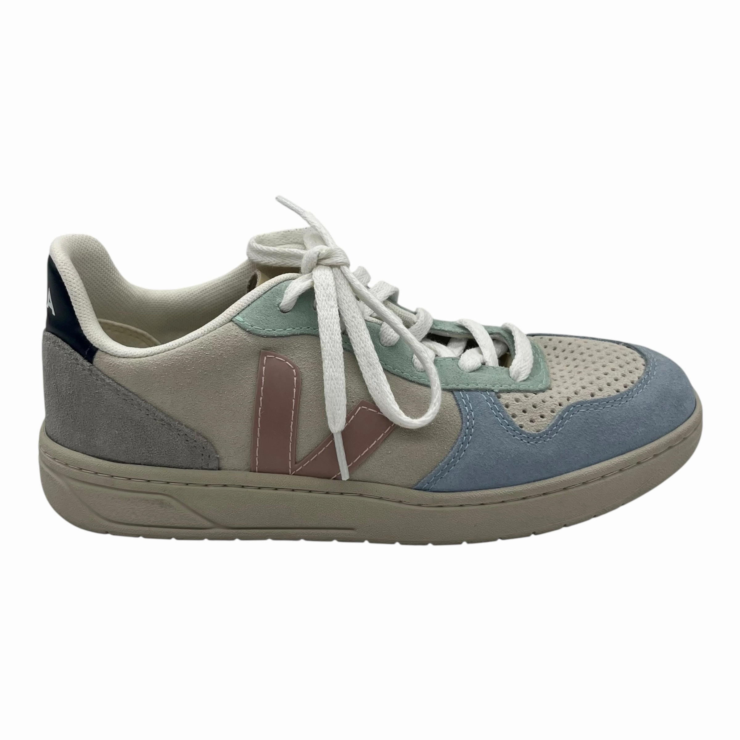 Shoes Sneakers By Cma In Blue & Tan, Size:6 Multi Layer Insole