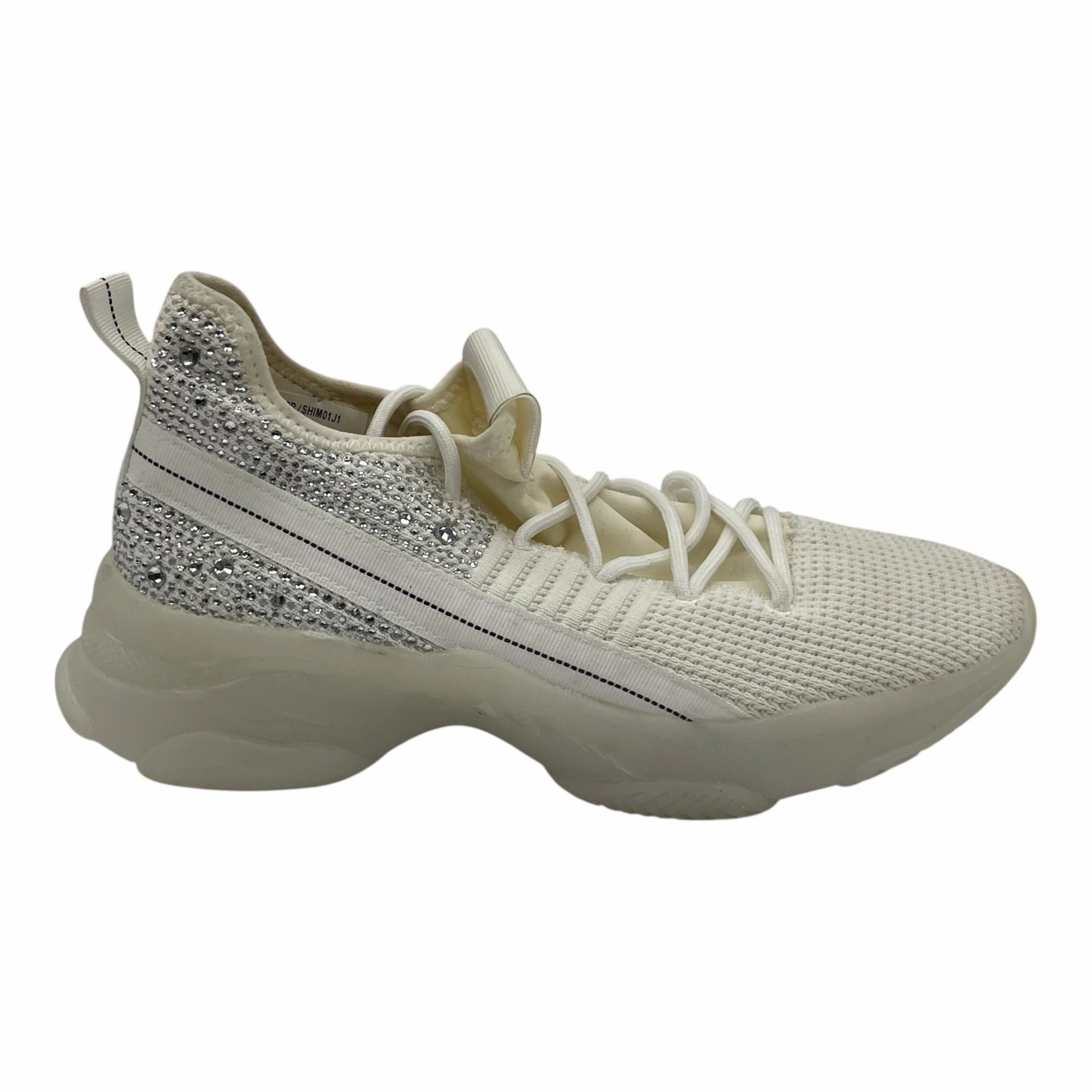 Shoes Sneakers By Madden Girl In Cream, Size:9.5 Stretch Woven Collar