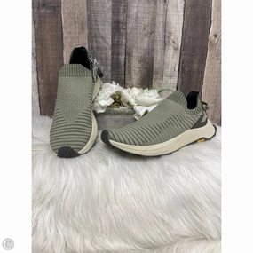 Shoes Sneakers By Merrell In Green, Size: 10 Knit Fabric Quick Break