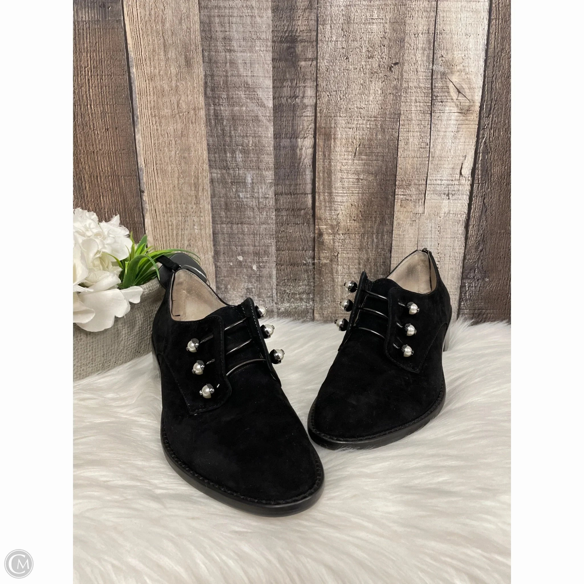 Arch Cushioning Shoes Heels Block By Louise Et Cie In Black, Size: 7