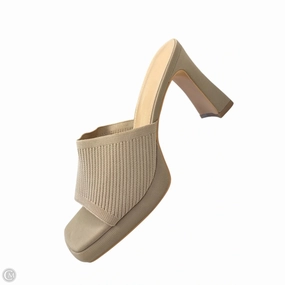 Heeled Boots Shoes Heels Block By Cmb In Tan, Size: 9