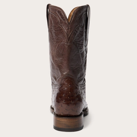 Stetson Austin Ostrich Roper Boots All Weather Rural Traveler
