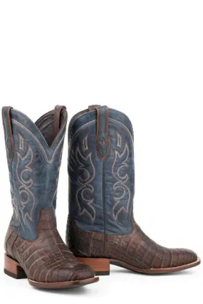 Arctic Cool Easy Wear Stetson Mens Bozeman Caiman Belly Square Toe Boots Style 12-020-1852-0203