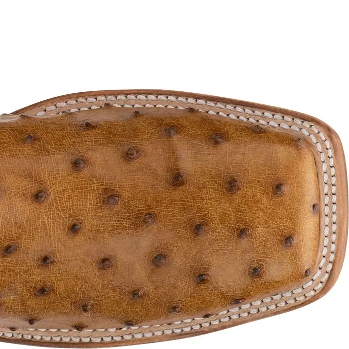 Justin Mens Pascoe Full Quill Ostrich Boots Style 8094 Leather Comfort