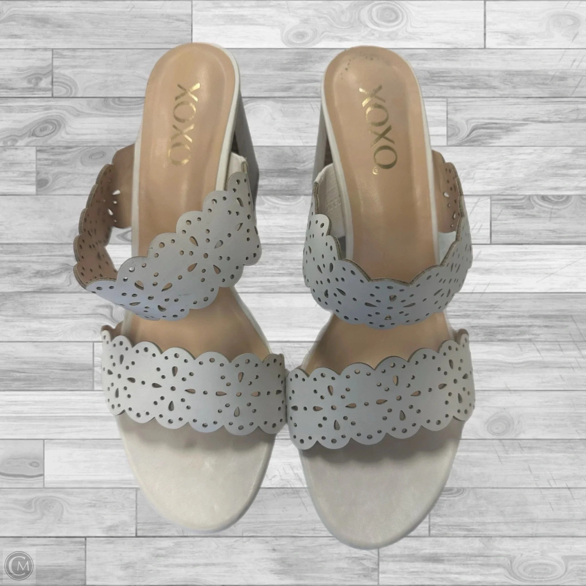 Shoes Heels Block By Xoxo In White, Size: 10 Designer Wedding Shoes