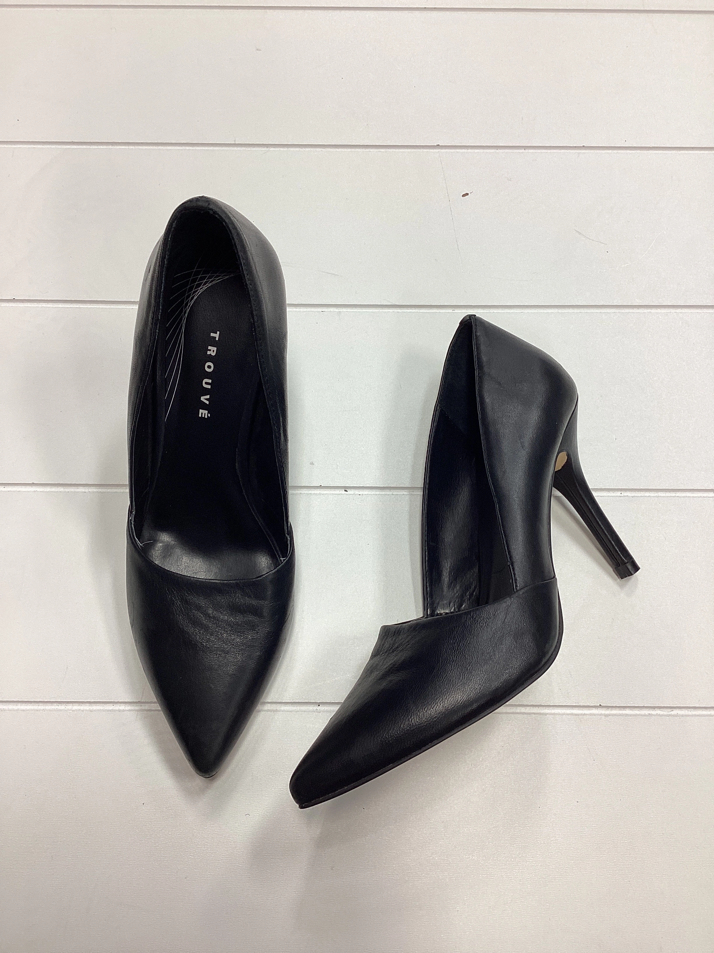 Professional Heels Shoes Heels Stiletto By Trouve In Black, Size:7