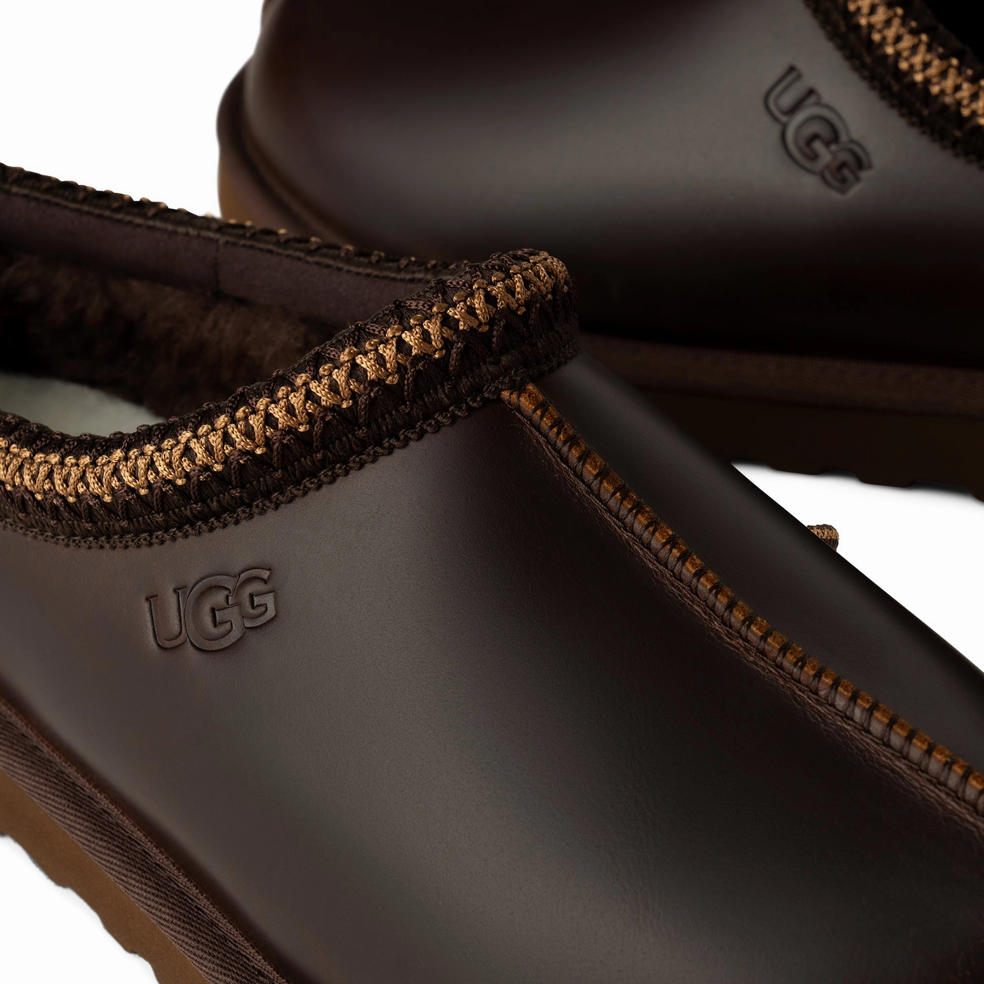 Ugg Mens Tasman Leather Regen Slipper wellness Slip Off