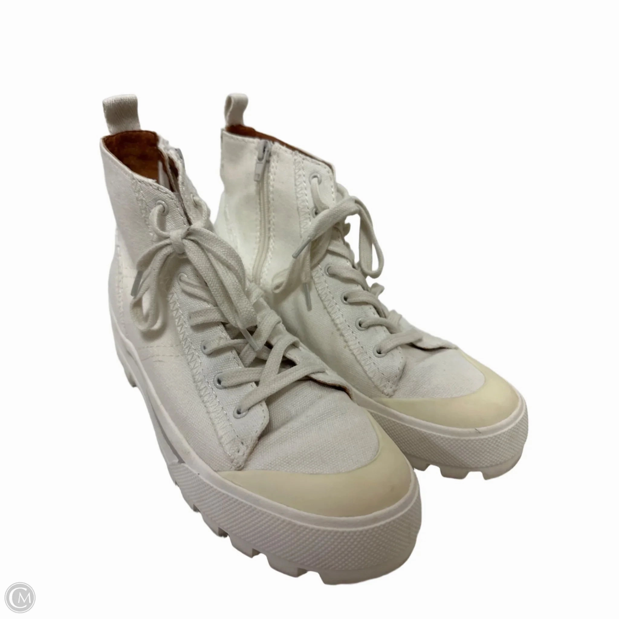 Breathable Perforations Intense Workout Shoes Sneakers By Lucky Brand In Cream, Size: 7.5