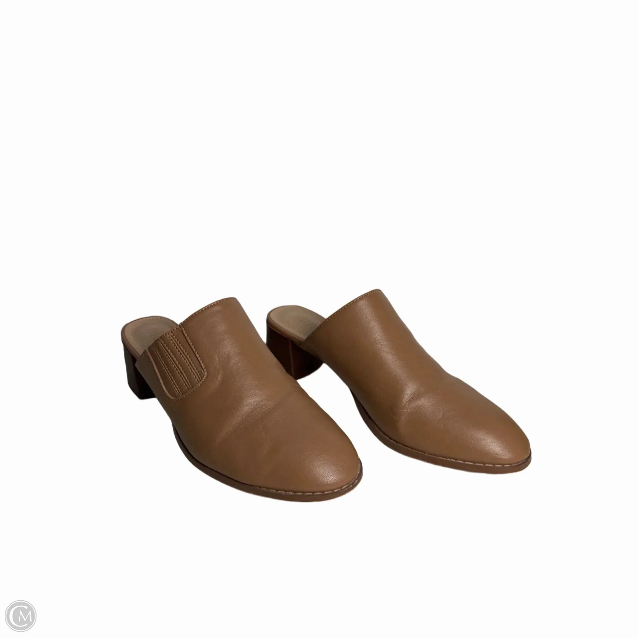 Shoes Heels Block By MI IM In Tan, Size: 10 Elegant Slip-On Heels Anti blister