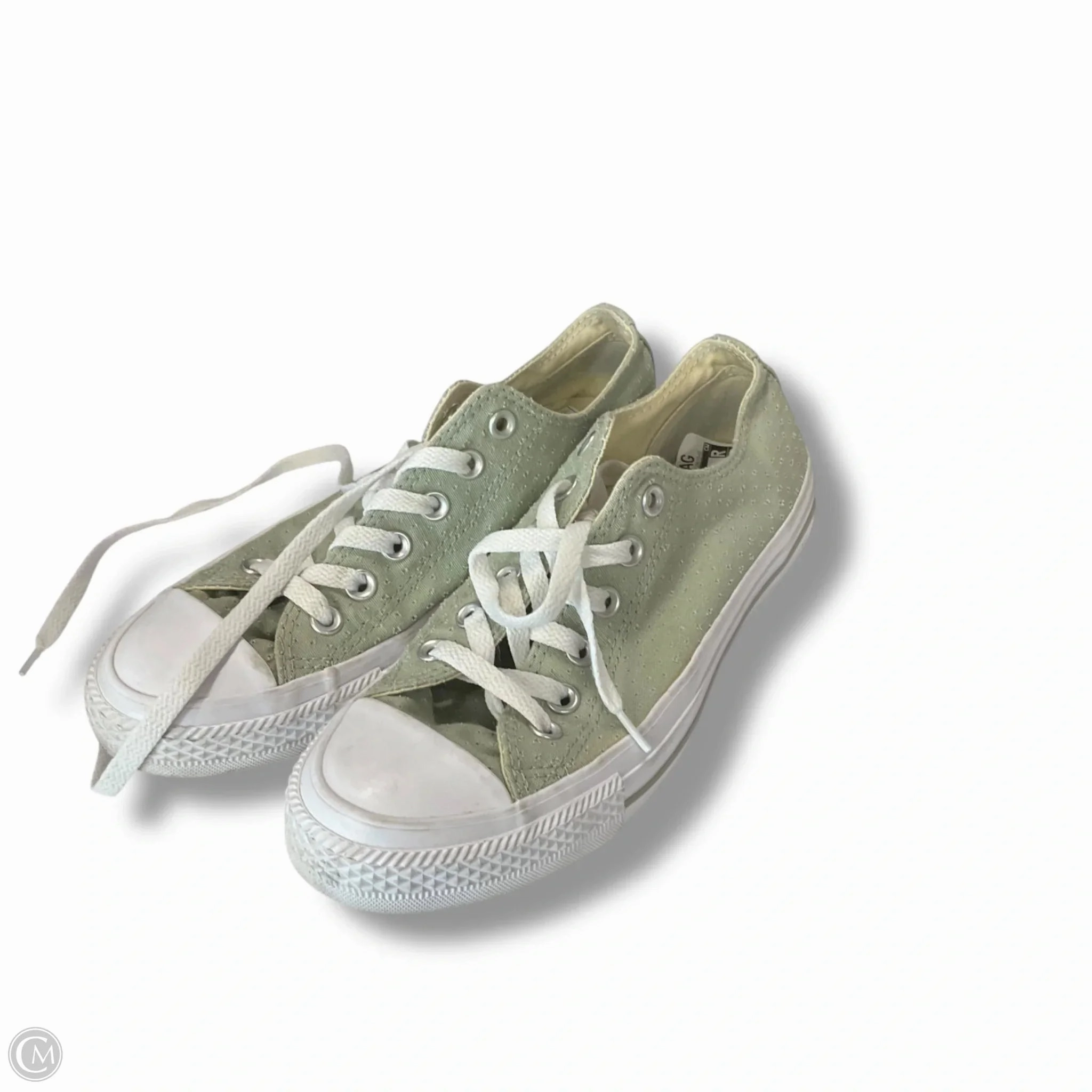 Shoes Sneakers By Converse In Green & White, Size: 8 Weatherproof Footwear Easy Run