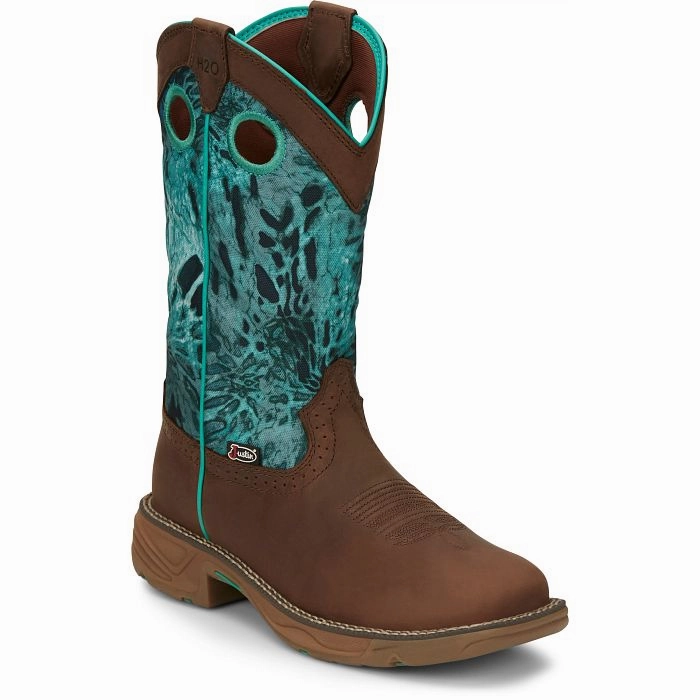 Justin Ladies Rush Stampede Work Boots Style SE4355 foldable